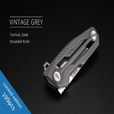 Tacticalgeek Variablex Limited Edition Titaniuim Folding Knife