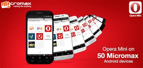 Opera mini is the world's most popular web browser that works on almost any phone. Opera Mini to come pre-installed on all Micromax Android ...