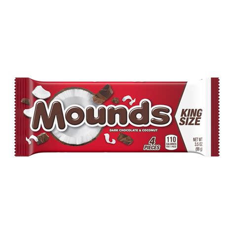 Mounds Dark Chocolate And Coconut Candy Bars Gluten Free 35 Oz 4