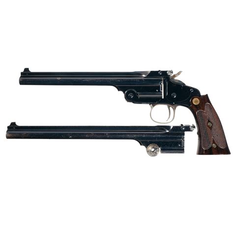 Smith And Wesson Second Model Single Shot Pistol With Extra Barrel