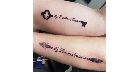Keeper And Protector Brother Sister Tattoos Popsugar Love And Sex