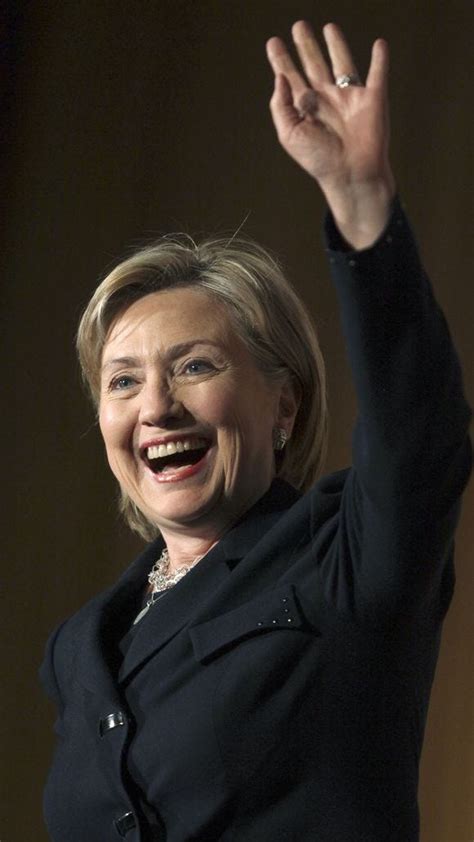 Hillary Clinton Waves And Smiles And Waves