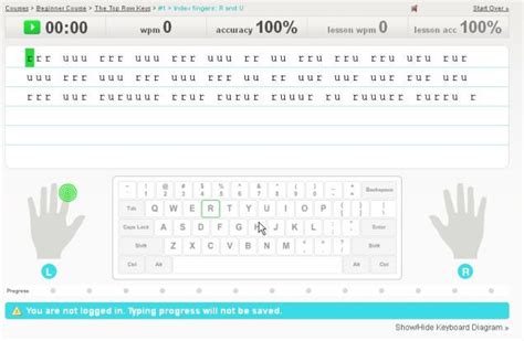 Typingweb Offers Free Typing Lessons Typing Lessons Keyboard Lessons