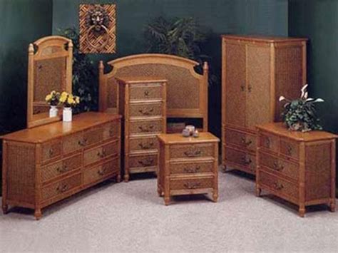 King mattress and headboard, 2 glass top night stands, dresser, armoire and mirror. Wicker Bedroom Furniture - YouTube
