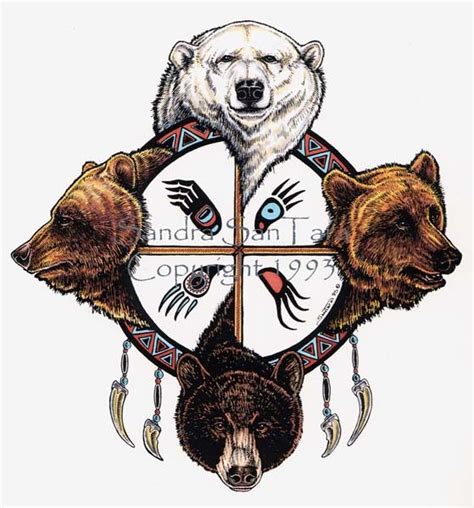 Bear Spirit Shield Page Bear Art Native American Art Bear Tattoos