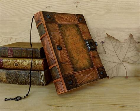Reserved Leather Journal With Lock And Key Handpainted Etsy