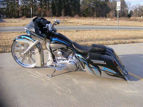 Custom Bagger Harley Davidson 30 Inch Wheel Street Glide Custom Cycles