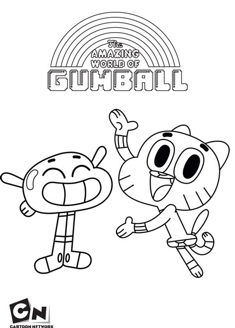 El Increible Mundo De Gumball Para Colorear Pintar Recortar Pegar E