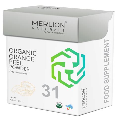 Organic Orange Peel Powder Citrus Aurantium Food Supplement 100g