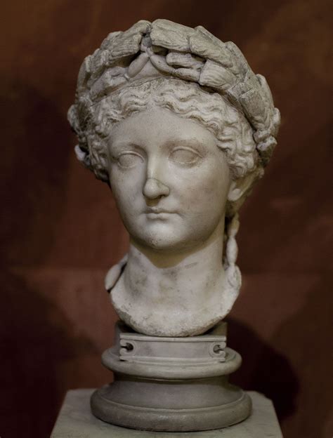 Portrait Of Livia The Wife Of The Emperor Octavian August Marble