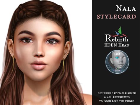 Second Life Marketplace Nala Shape Style Card Rebirth Eden Head