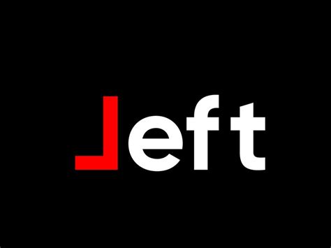 Typography Concept Of Left Logo By Ali Ckreative On Dribbble