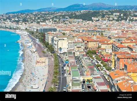 Panoramic View Of The Old City And The Promenade Des Anglais Nice