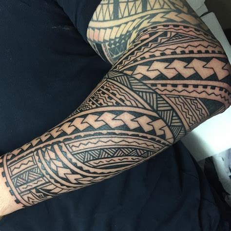 Hawaiian Tribal Tattoo Sleeves Wallpaper Half Sleeve
