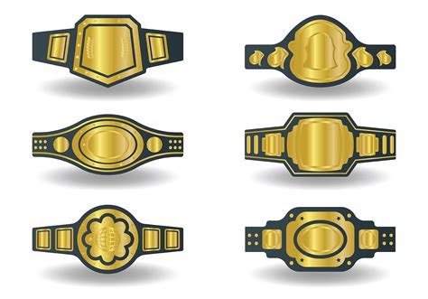 Championship Belt Svg Championship Belt Vector Silhouette Cricut