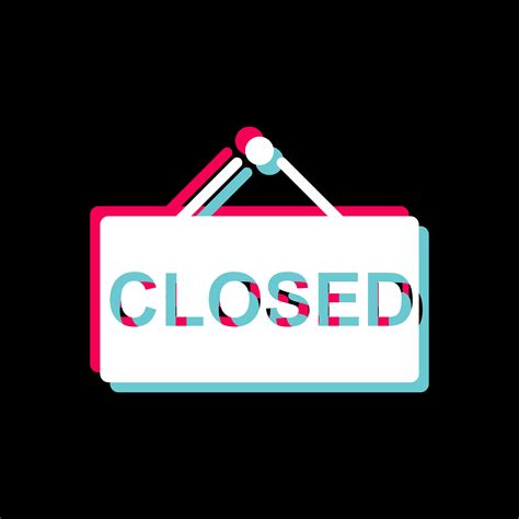 Closed Sign Icon Design 496764 Vector Art At Vecteezy