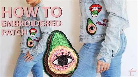 How To Hand Make An Embroidered Patch Downloadable Template Youtube