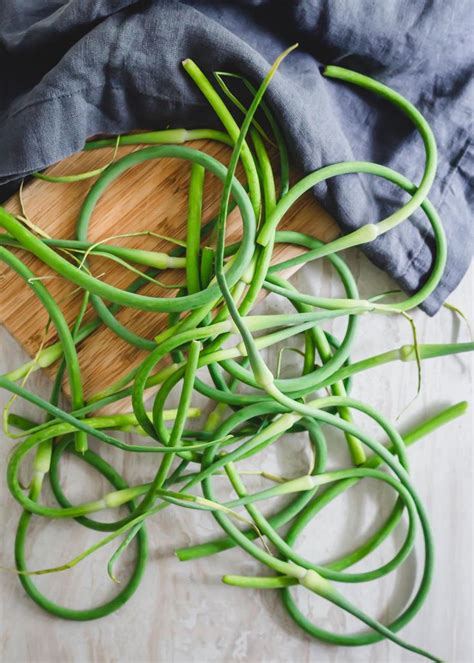 Pickled Garlic Scapes No Canning Necessary Recipe Pickled Garlic