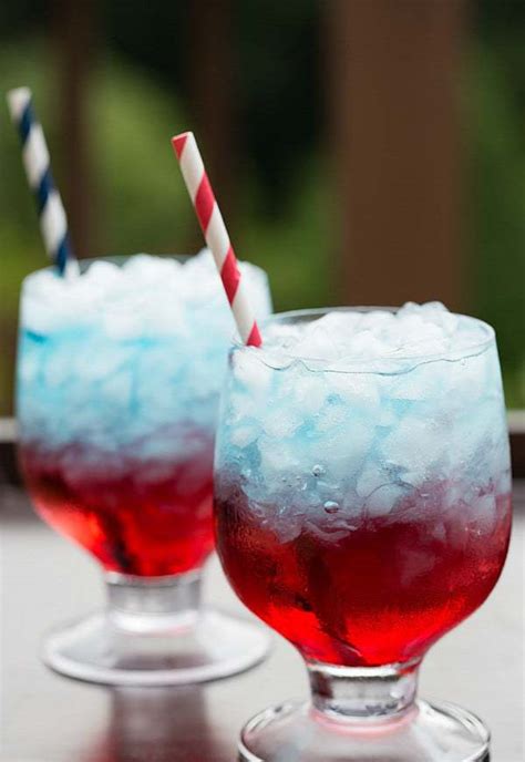 Red White And Blue Layered Drinks Brown Eyed Baker