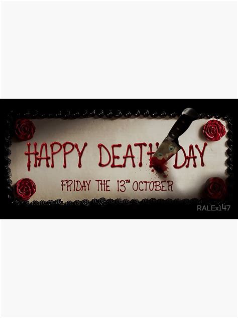 Happy Death Day Sticker By Ralex147 Redbubble