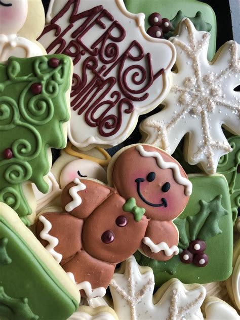 Our soft baked cookies are every dessert transformed into a rich and delicious delicacy sure to please anyones palate. Merry Christmas cookie set by Penny White | Christmas ...