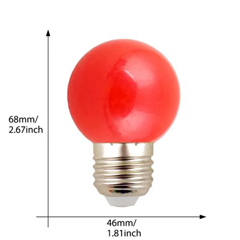 Coloured 1w Led Globe Bulb 1w G45 Led Bulb Light B22 E27 Dimmable Led