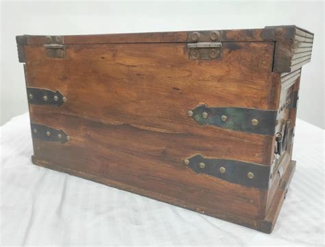 Wooden Vintage Trunk Box Vintage Indian Sandook Box Handmade