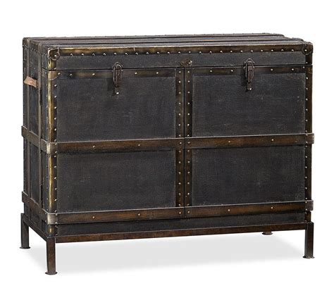 Pottery barn griffin reclaimed wood media console. Ludlow Trunk Bar Cabinet | Pottery Barn CA