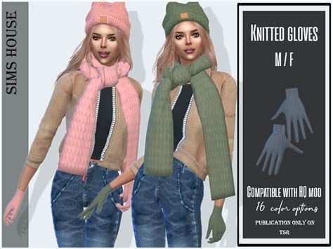 Knitted Gloves By Sims House At Tsr Sims 4 Updates