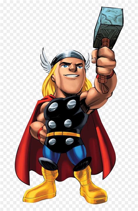 Marvel Super Hero Squad Thor Png Free Transparent Png Clipart Images