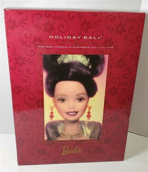 New 1997 Holiday Ball Porcelain Barbie Doll 42452 Limited Edition