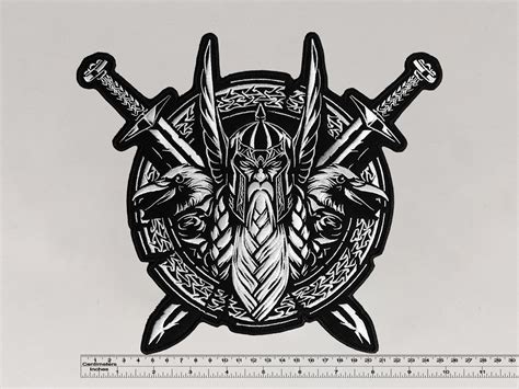 Odin God Ravens Viking Big Back Badge Patch 255cm X 227cm Inspire