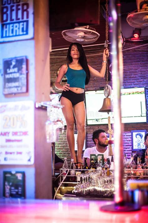 Thailand Nightlife Nightclub Bar With Gogo Pole Dance Girl Editorial Photography Image Of
