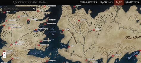 Game Of Thrones Character Travel Map