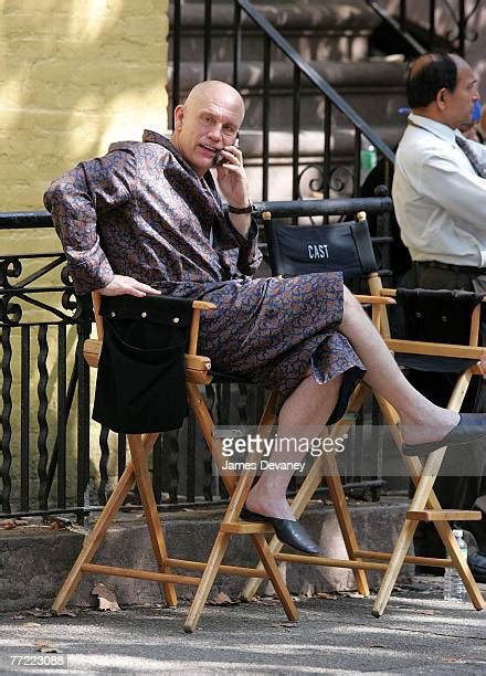John Malkovich On Location For Burn After Reading In New York City