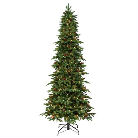 Cc Christmas Decor 75 Pre Lit Slim Spruce Artificial Christmas Tree