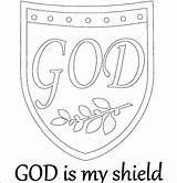 Coloring Shield God Armor Night Medieval Printable Getcolorings Armour sketch template