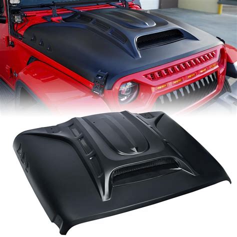 Xprite Piranha Series Hood With Functional Air Vents For 2018 Jeep