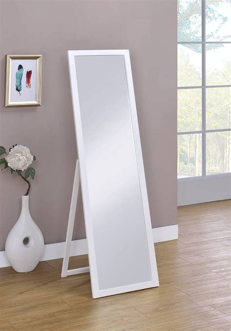 5525″ In Cottage White Rectangular Standing Mirror