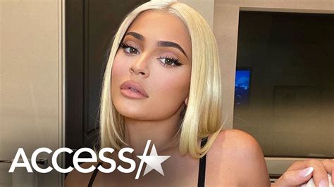 Kylie Jenner Debuts Platinum Blonde Hair In Steamy Photo Youtube