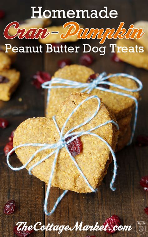 Cran Pumpkin Peanut Butter Oatmeal Homemade Dog Treats The Cottage Market