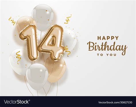 Happy 14th Birthday Logo