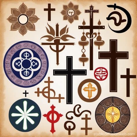 Diverse Religious Symbols Stable Diffusion Online