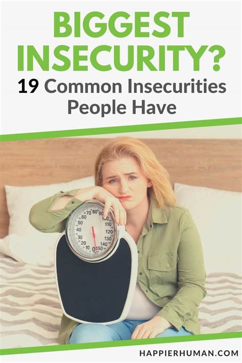Biggest Insecurity 19 Common Insecurities People Have Happier Human