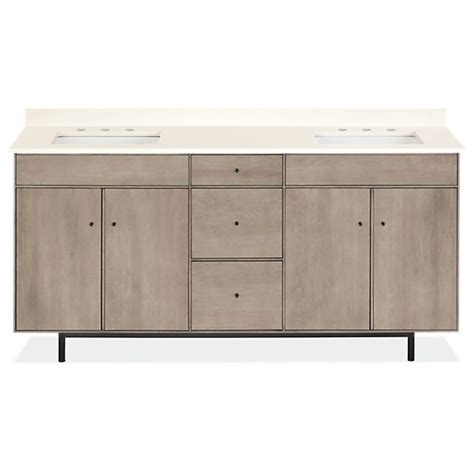 Did you know you can update your 90's bathroom integral sink with paint? Hudson Bathroom Vanity Cabinets with Top - Hudson Double ...