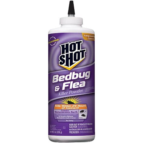 Hot Shot Bedbug And Flea Killer Powder 8 Oz Pack Of 2