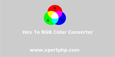 Hexadecimal To Rgb Color Converter Doprecovery