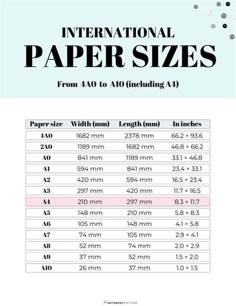 What Size Is A4 Templates Printable Free