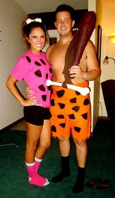Pebbles And Bam Bam Couple Costume Clever Halloween Costumes Cute