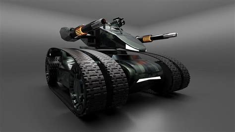 Cyber Tank 3d Model Animated Cgtrader